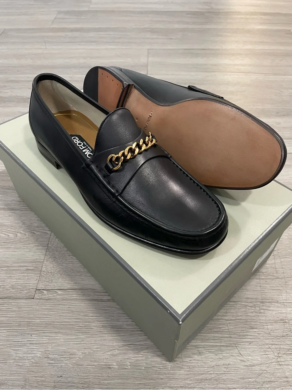 NIB Tom Ford Chain Bit Loafers size 8 UK/ 9 US